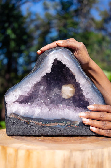 Amethyst Geode of Joy